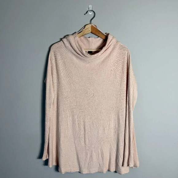 Free People We the Free Lover Rib Thermal Top Women's Small Pink Sweater Coastal - Picture 3 of 14